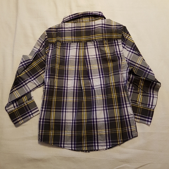 Healthtex boys size 4T plaid button down shirt, NEW - Picture 2 of 4